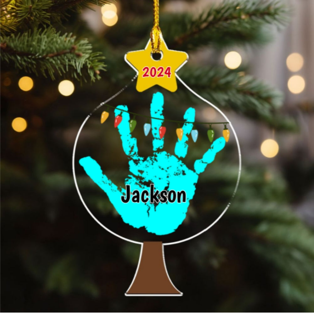 Family Handprints Tree - Personalized Custom Acrylic Ornament