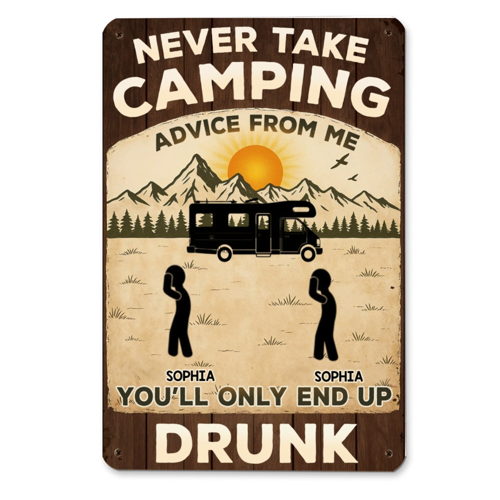 Advice Given Sobriety Not Guaranteed - Personalized Custom Metal Signs