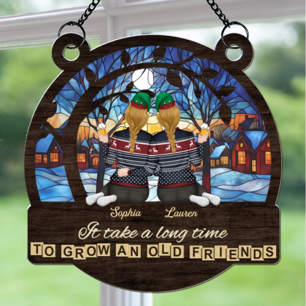 A True Friendship - Personalized Custom Suncatcher