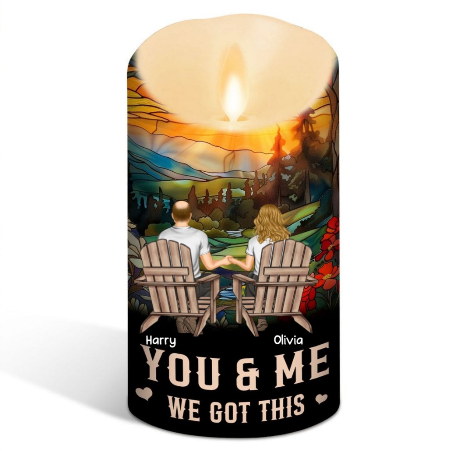 You And Me We Got This - Personalized Custom LED Candle