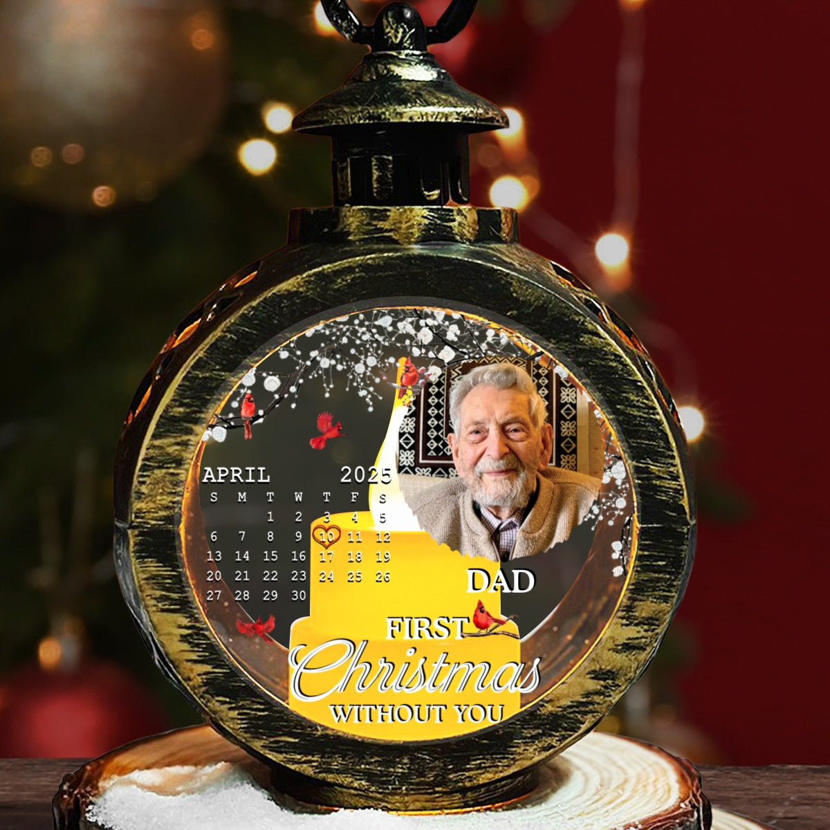 First Christmas Without You - Personalized Custom Christmas Lantern