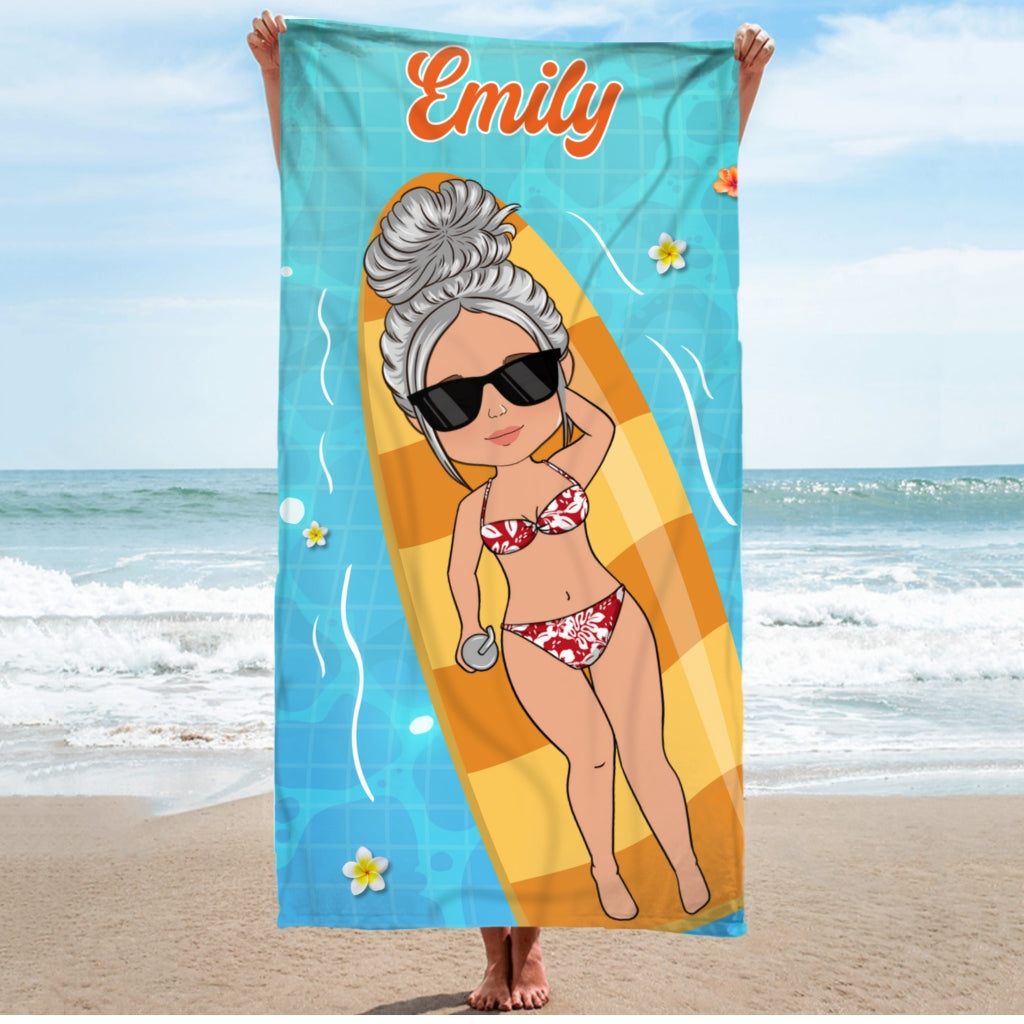 Beach And Summer - Personalized Custom Beach Towel