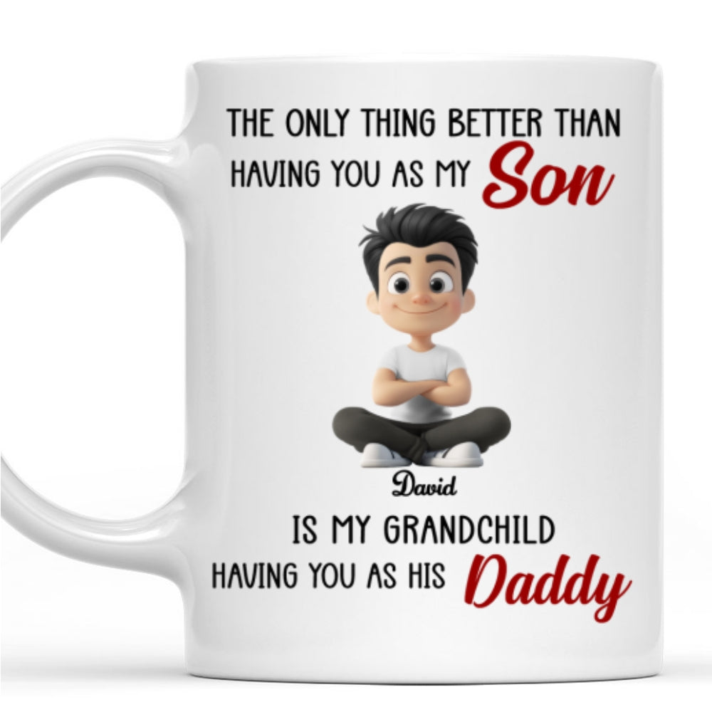 Having You As My Son 2 - Personalized Custom Coffee Mug