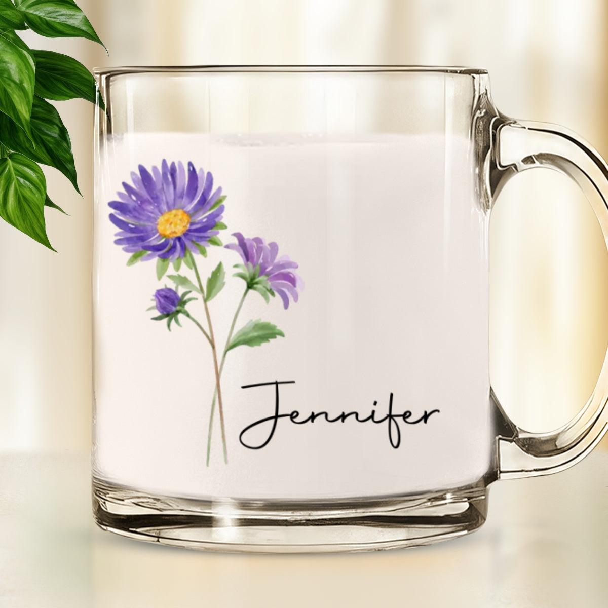 Friends Are Flowers - Personalized Custom Glass Mug