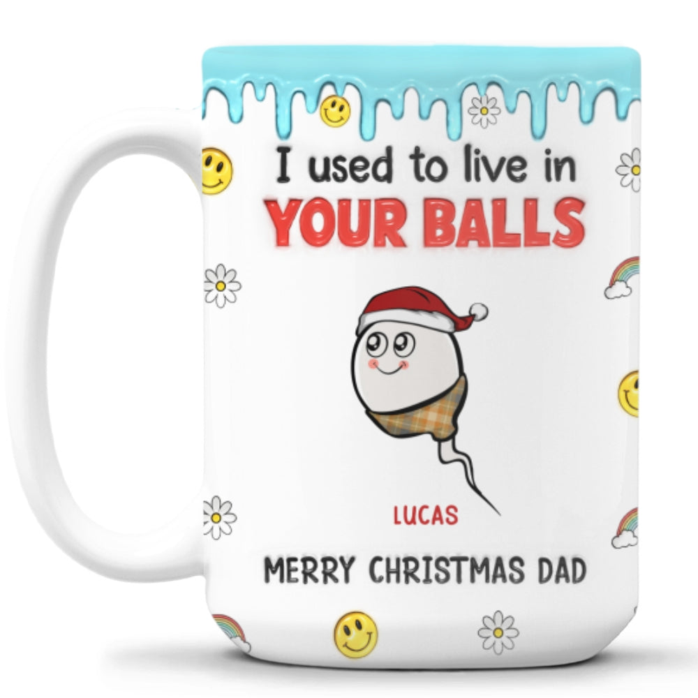 We Used to Hang Out in Your Balls - Personalized Custom 3D Inflated Effect Mug
