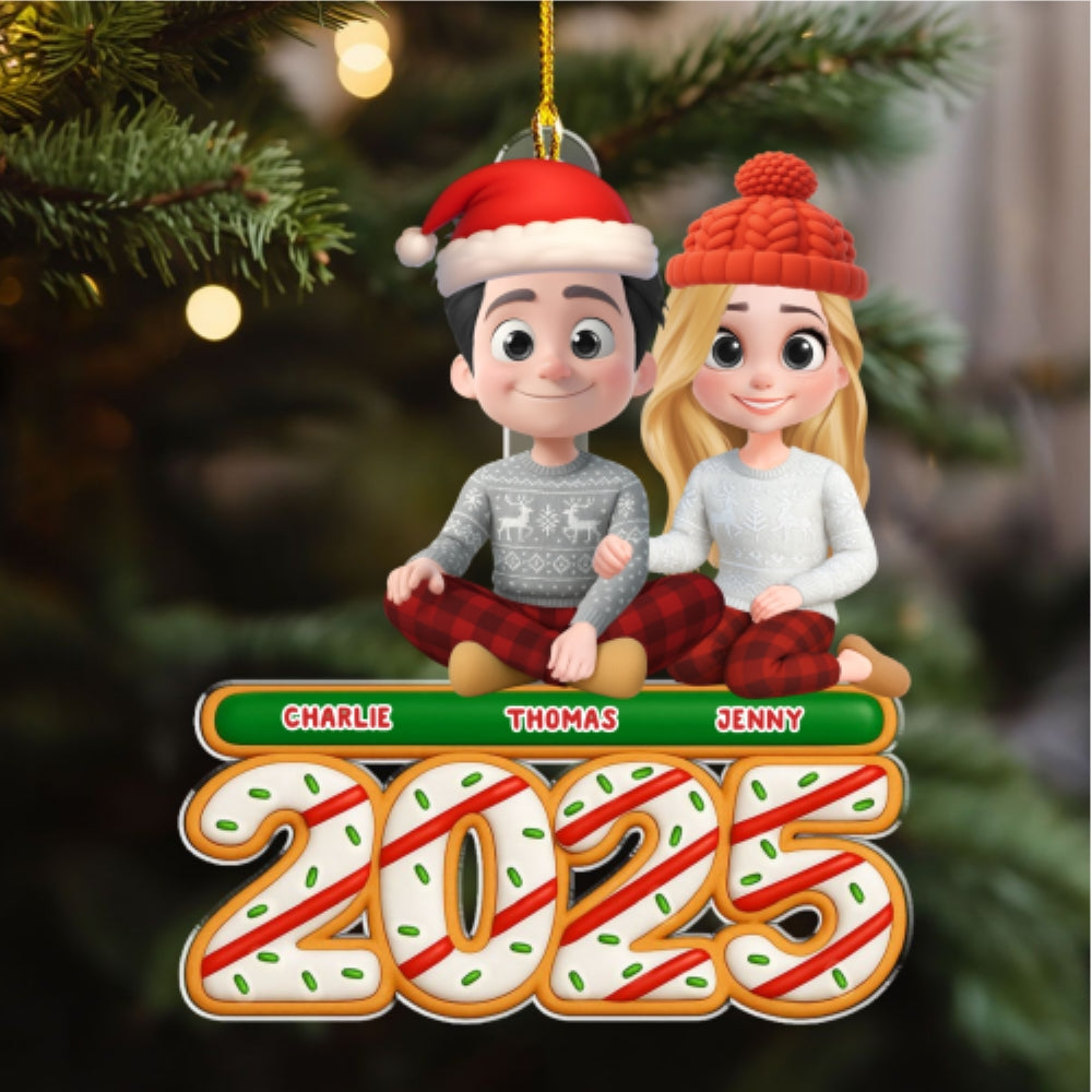 We And Our Cat Tree Cake - Personalized Custom Acrylic Ornament