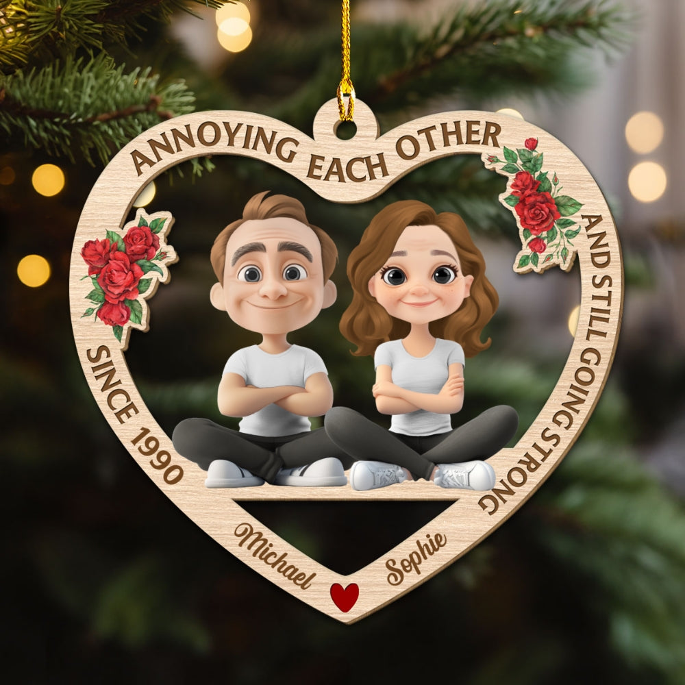 Eternal Love - Personalized Custom Wood Ornament
