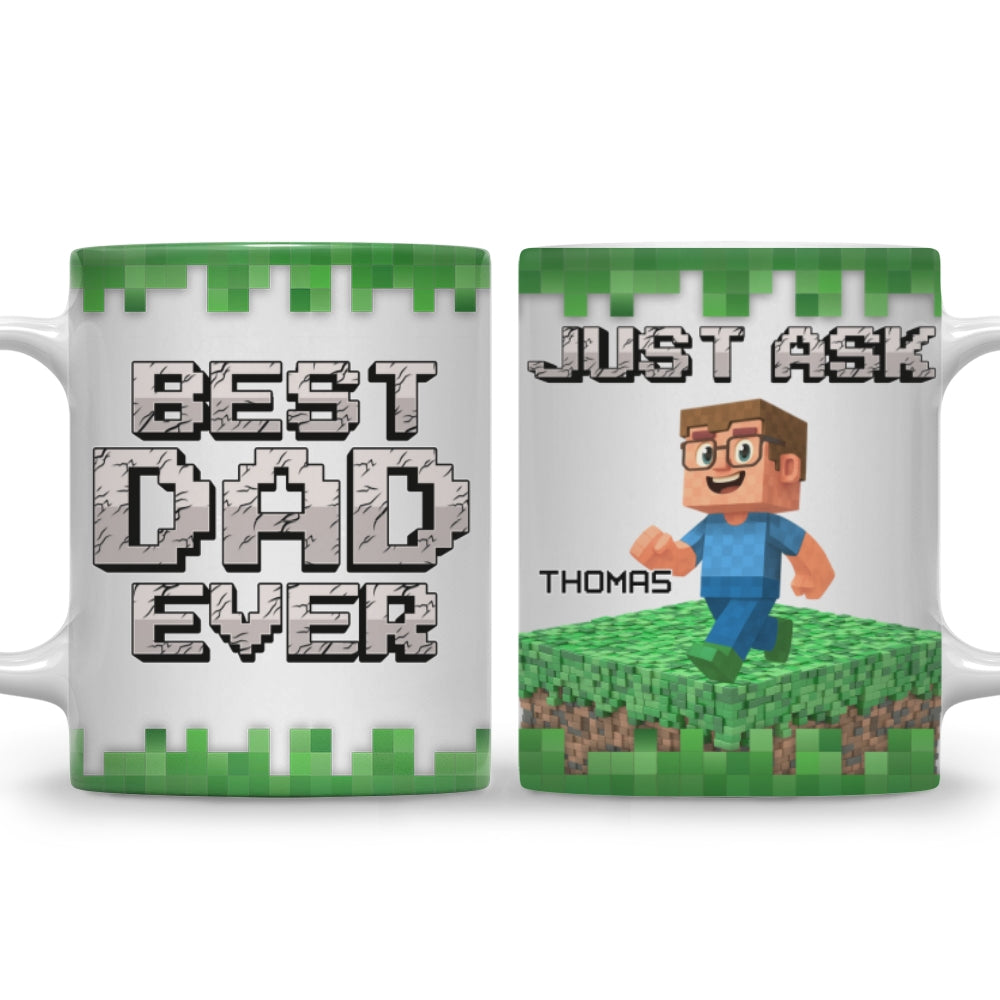 Best Papa Ever Ever - Personalized Custom Coffee Mug