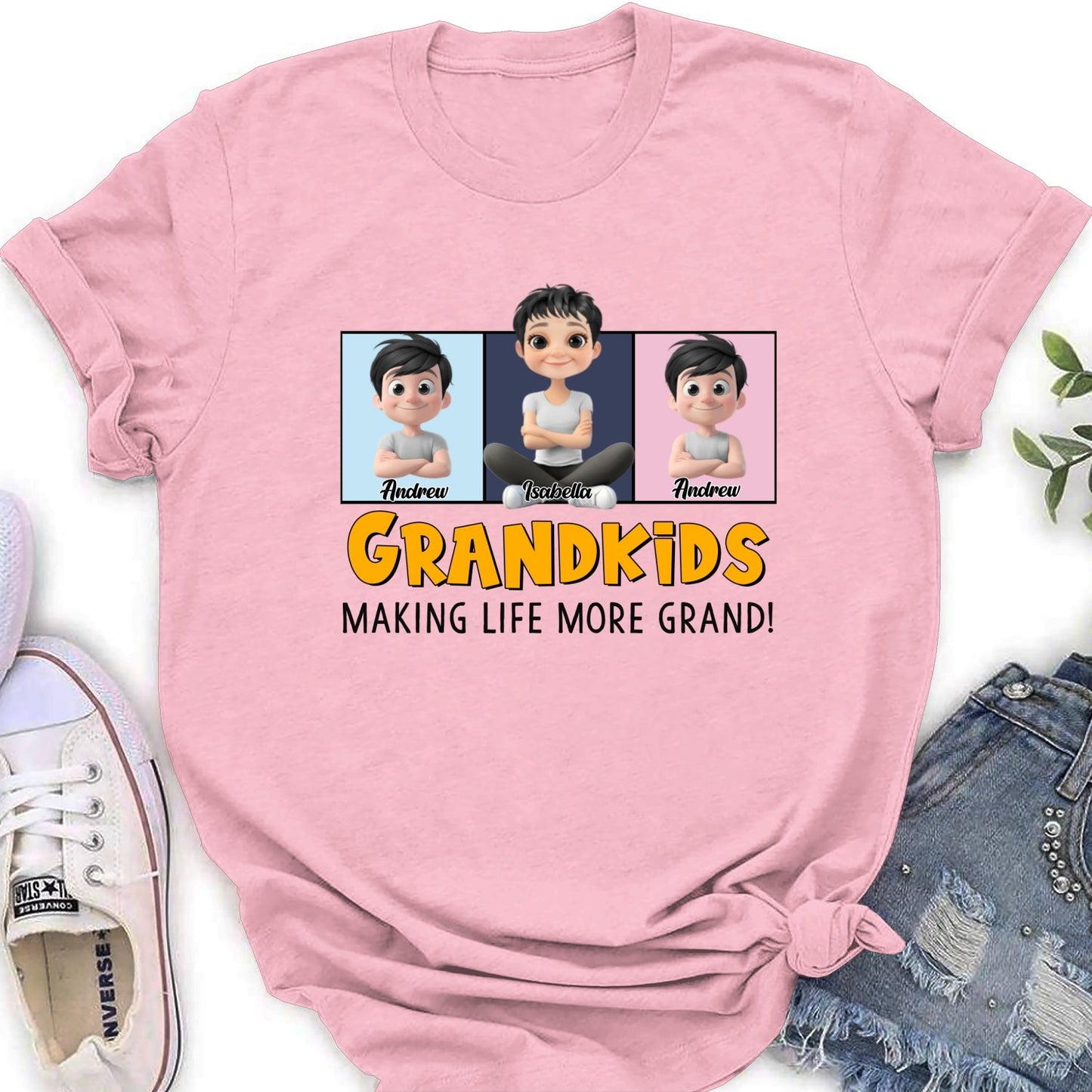 Mother With Daughters Always Together - Personalized Custom Shirt