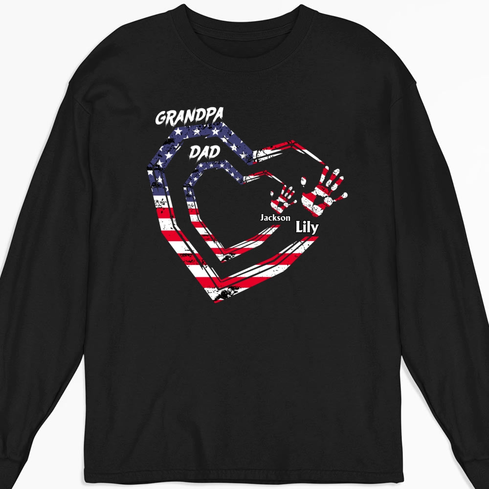 We Love You Grandpa - Personalized Custom Shirt