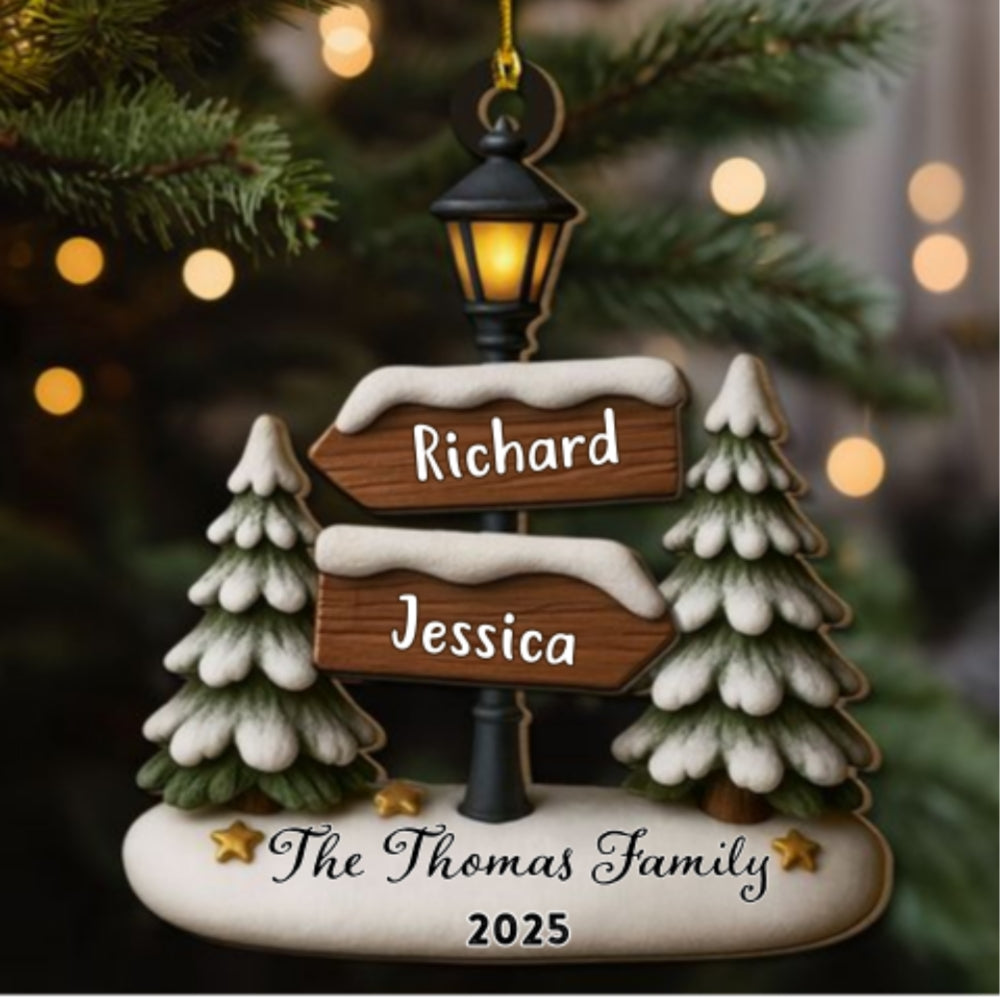 Home Is Where Love Lives - Personalized Custom 2-Layered Wood Ornament