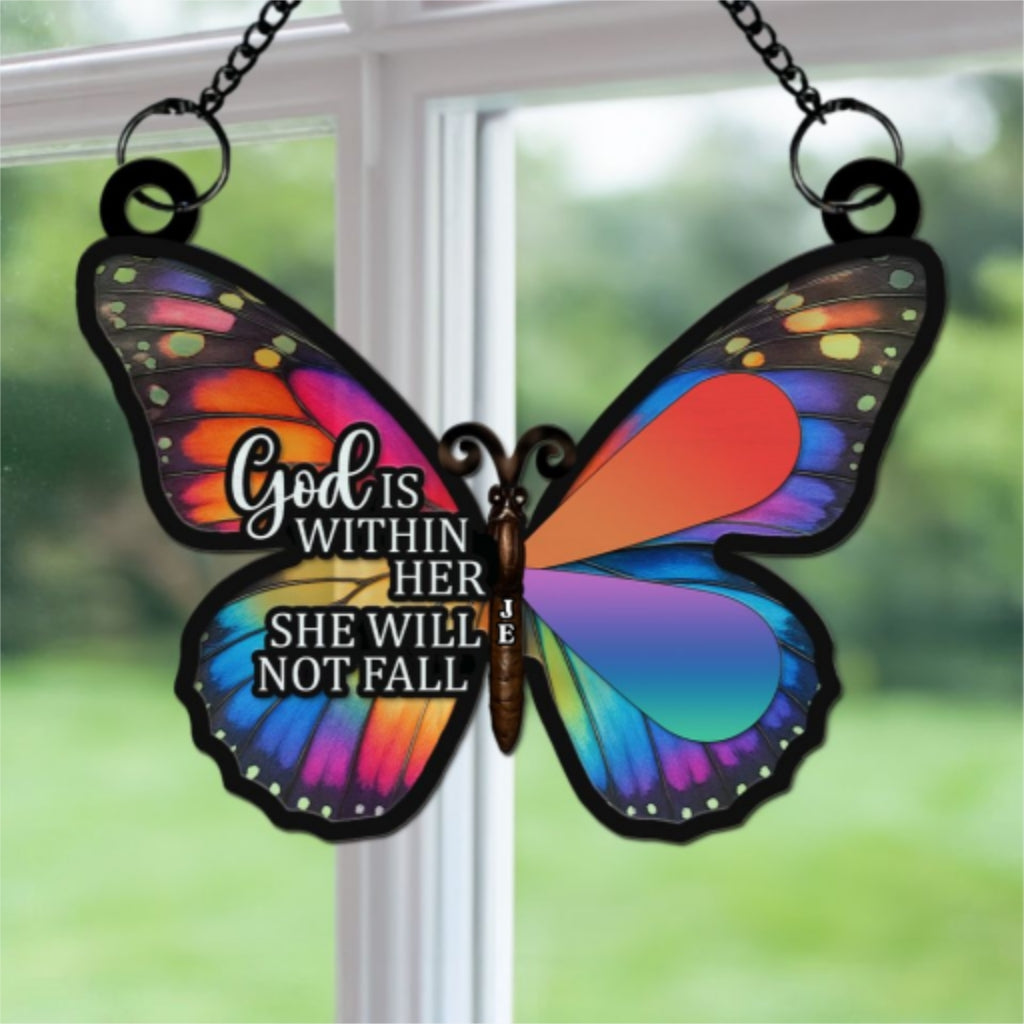 God Says You Are - Personalized Custom Suncatcher