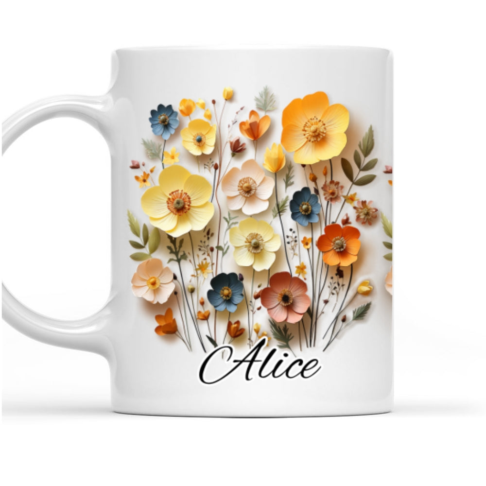 Flower Girl - Personalized Custom Coffee Mug