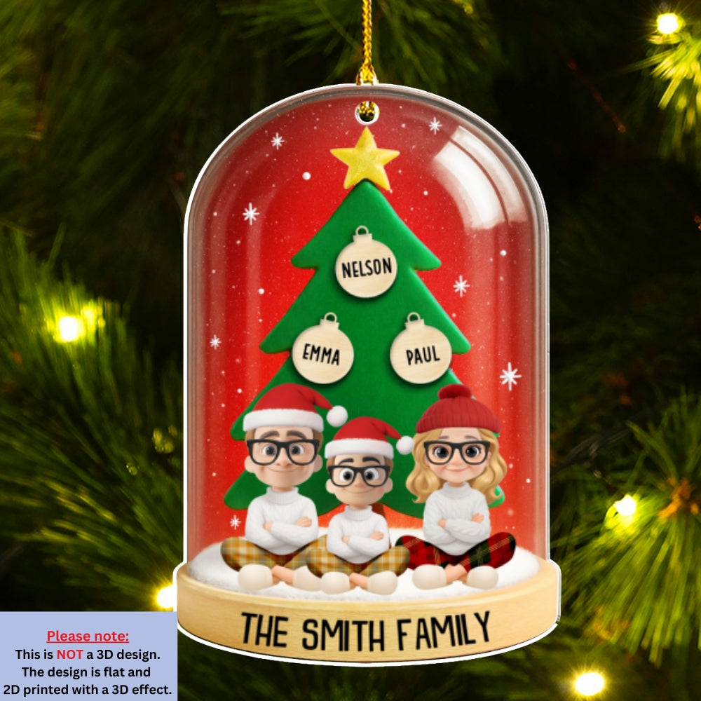 Family Gods Gift That Lasts Forever - Personalized Custom Acrylic Ornament