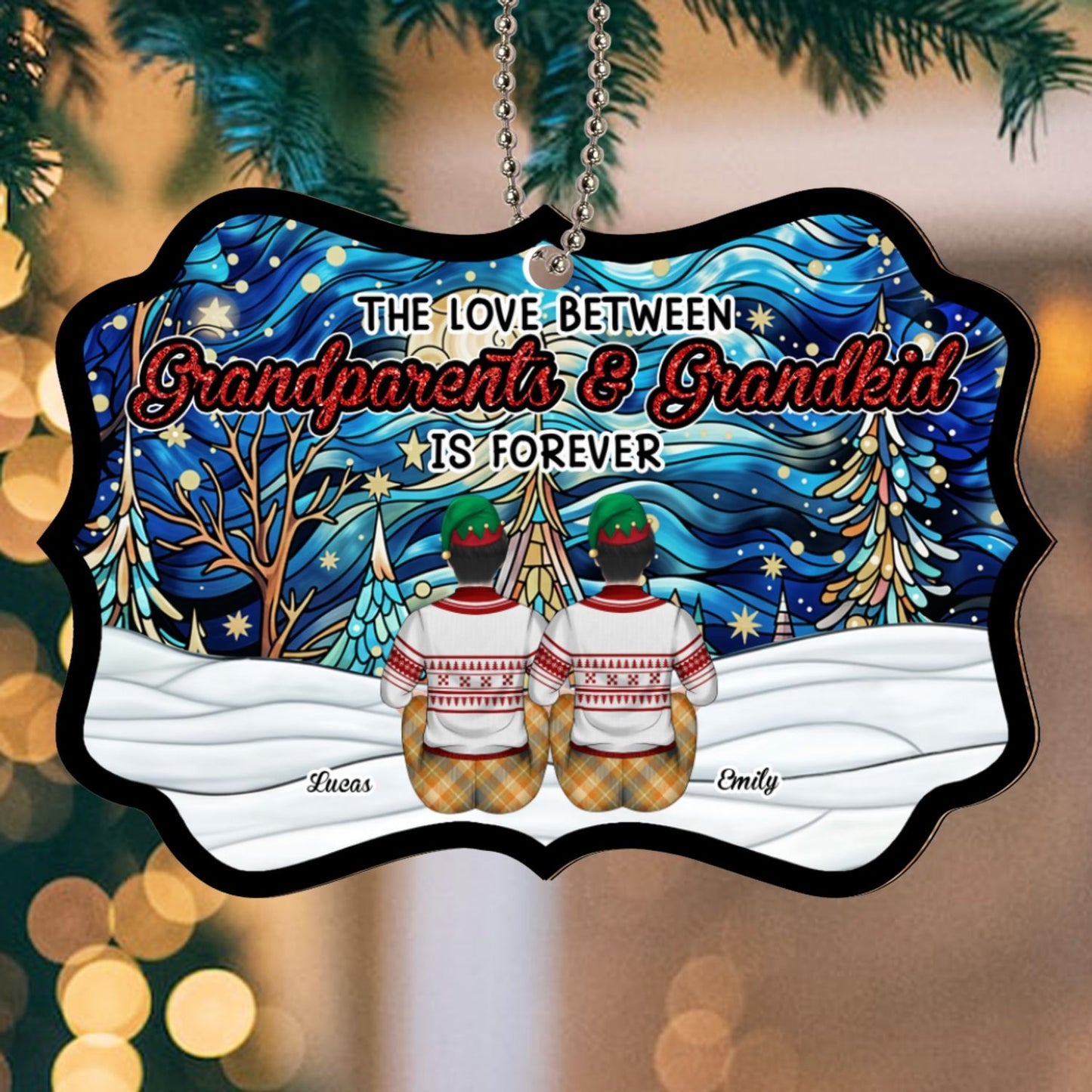 The Love Between - Personalized Custom Suncatcher Ornament