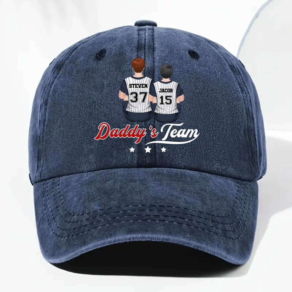 Game Day, Every Day - Personalized Custom Vintage Washed Denim Cap