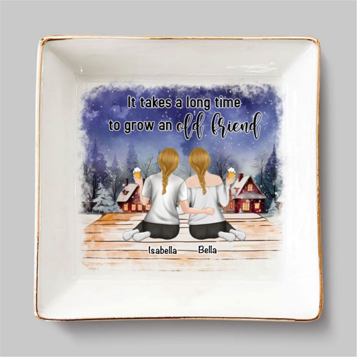 Grow An Old Friend - Personalized Custom Jewelry Dish