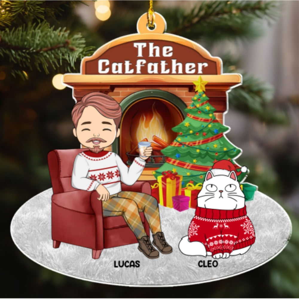 Catparent Christmas - Personalized Custom Acrylic Ornament