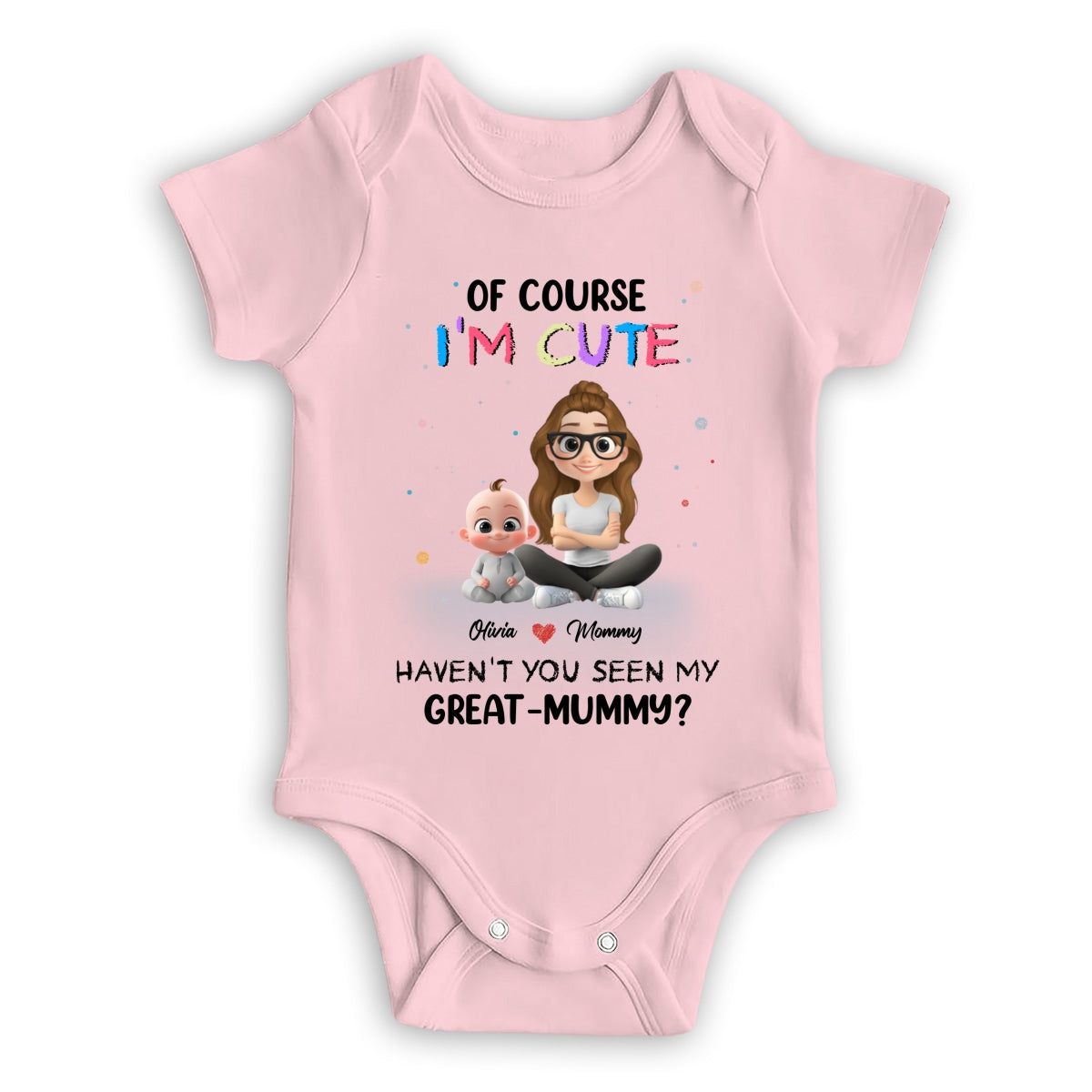 I Am Cute Like My Mommy - Personalized Custom Baby Onesie