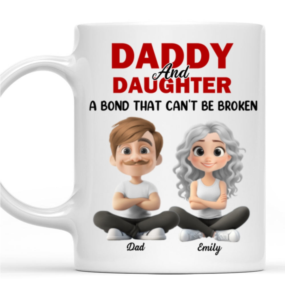 Dad And Daughter - Personalized Custom Coffee Mug