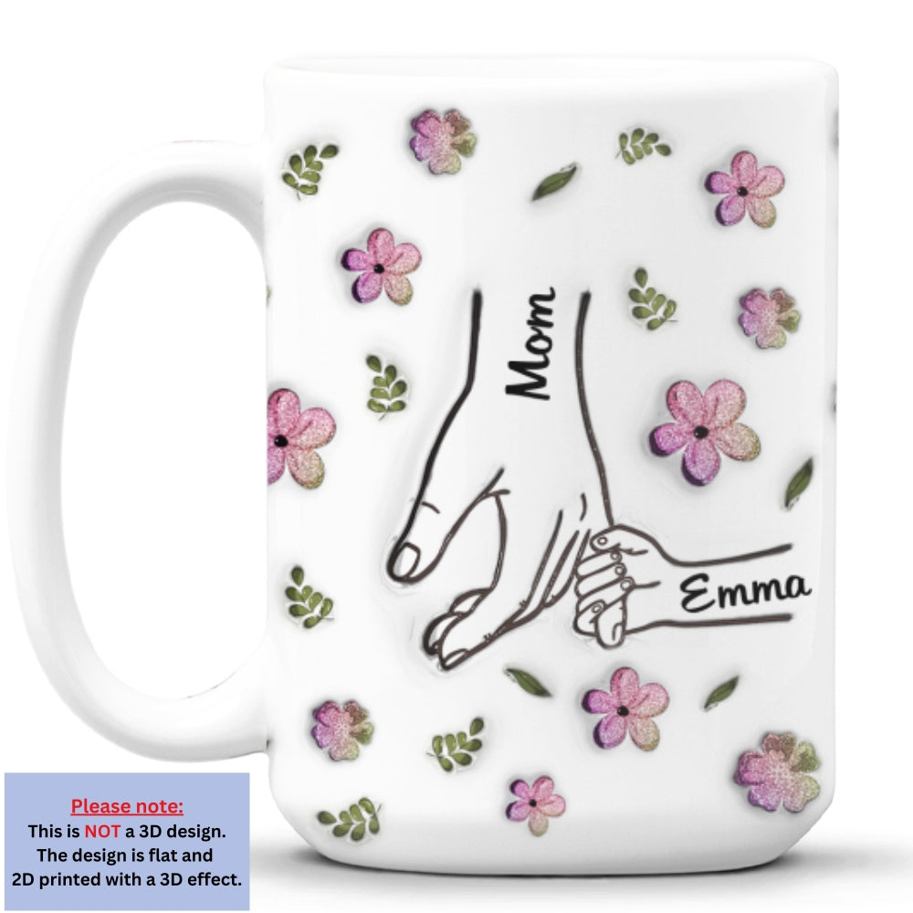 Mom Glitter - Personalized Custom 3D Inflated Effect Mug
