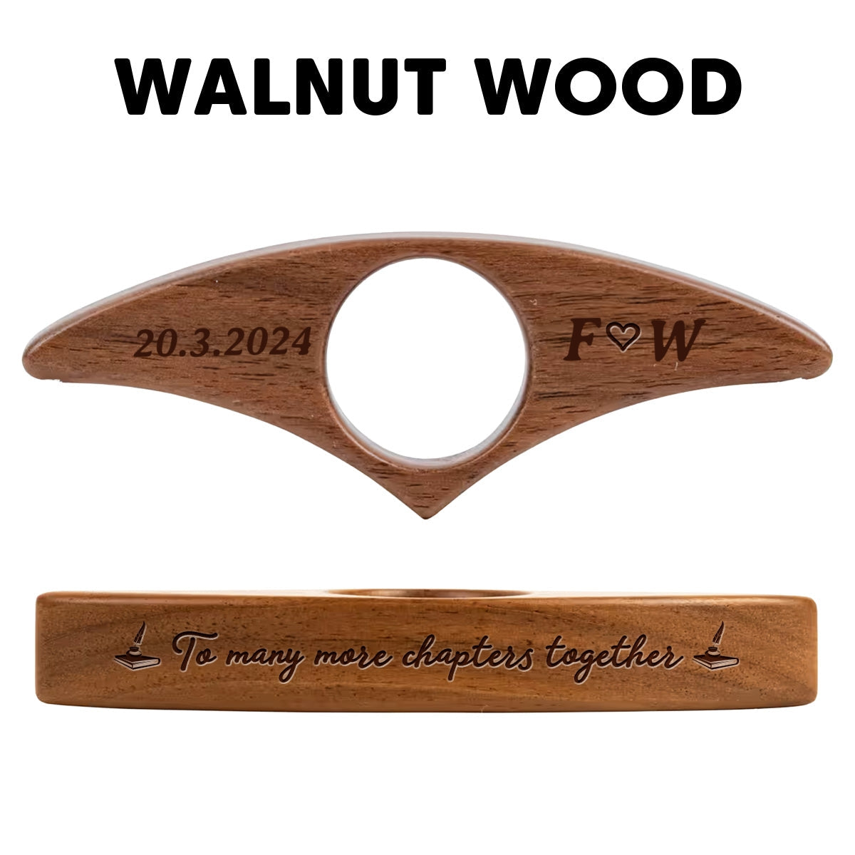 To Many More Chapters Together - Personalized Custom Book Page Holder