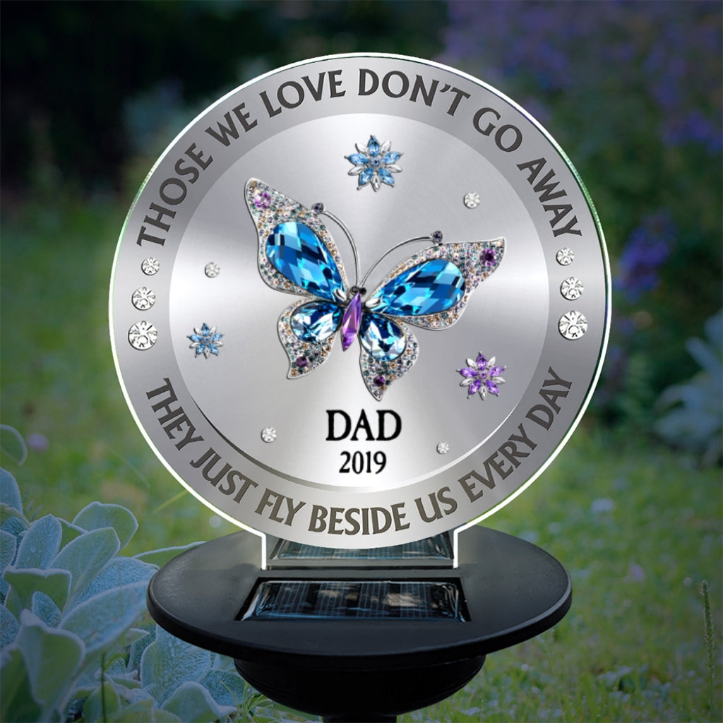 Those We Love Beside Us Every Day - Personalized Custom Solar Light