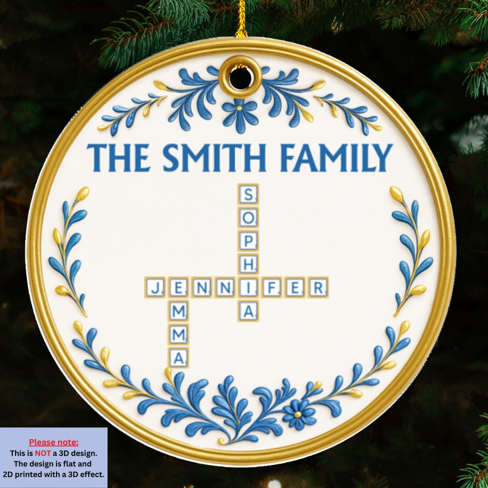 Lovely Family - Personalized Custom Acrylic Ornament