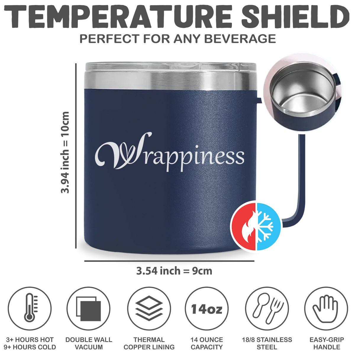 Camping Partners - Personalized Custom 14oz Stainless Steel Tumbler With Handle