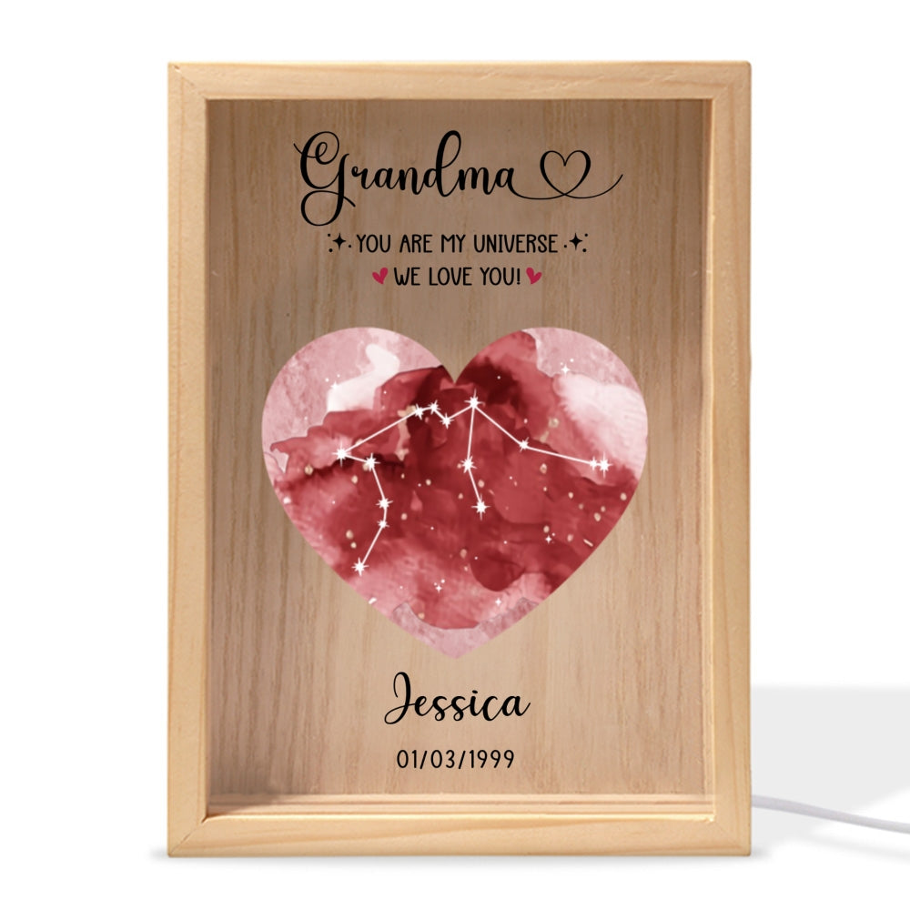 You Are Our Universe - Personalized Custom Frame Light Box
