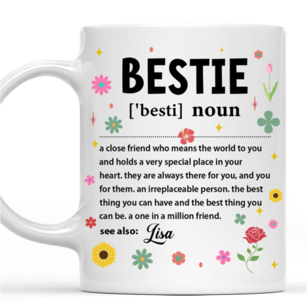 Bestie Definition - Personalized Custom Coffee Mug