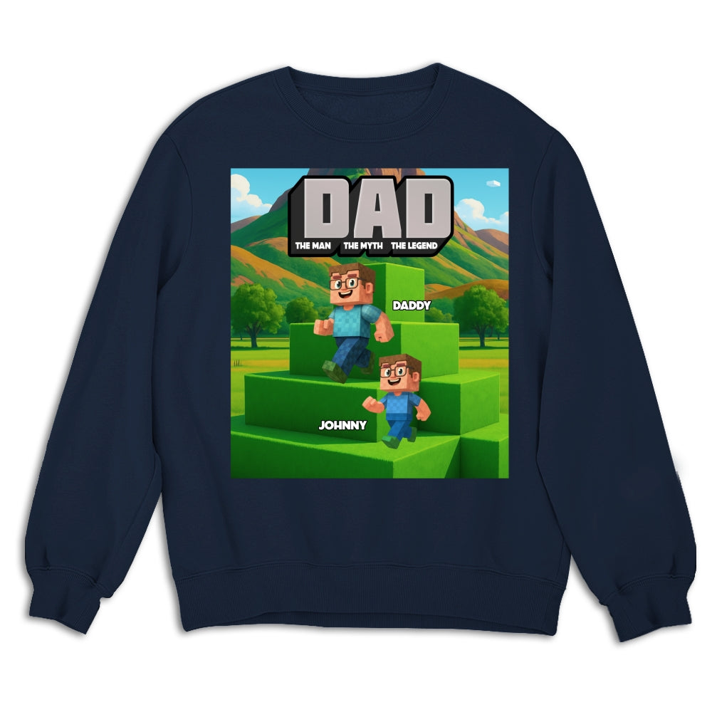 Blocky Dad - Personalized Custom Shirt