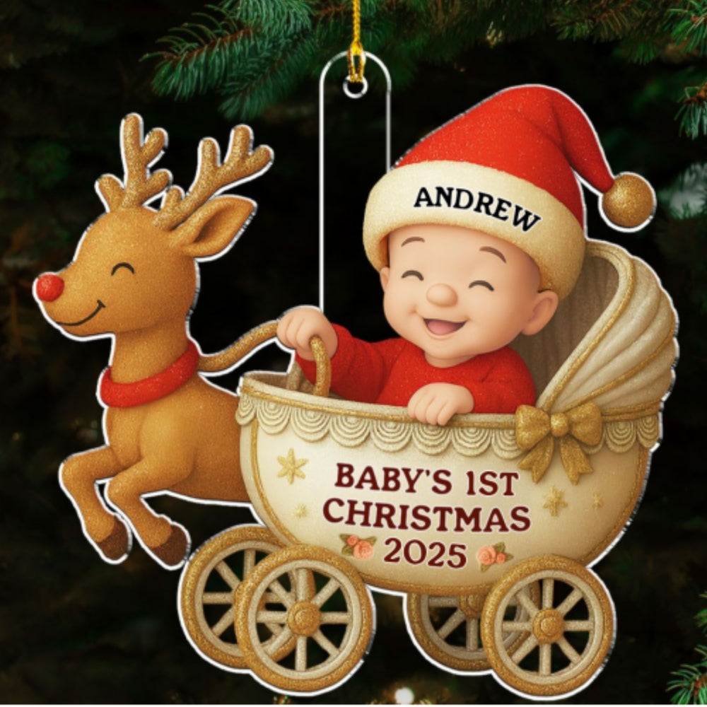 Tiny Blessing First Christmas - Personalized Custom Acrylic Ornament