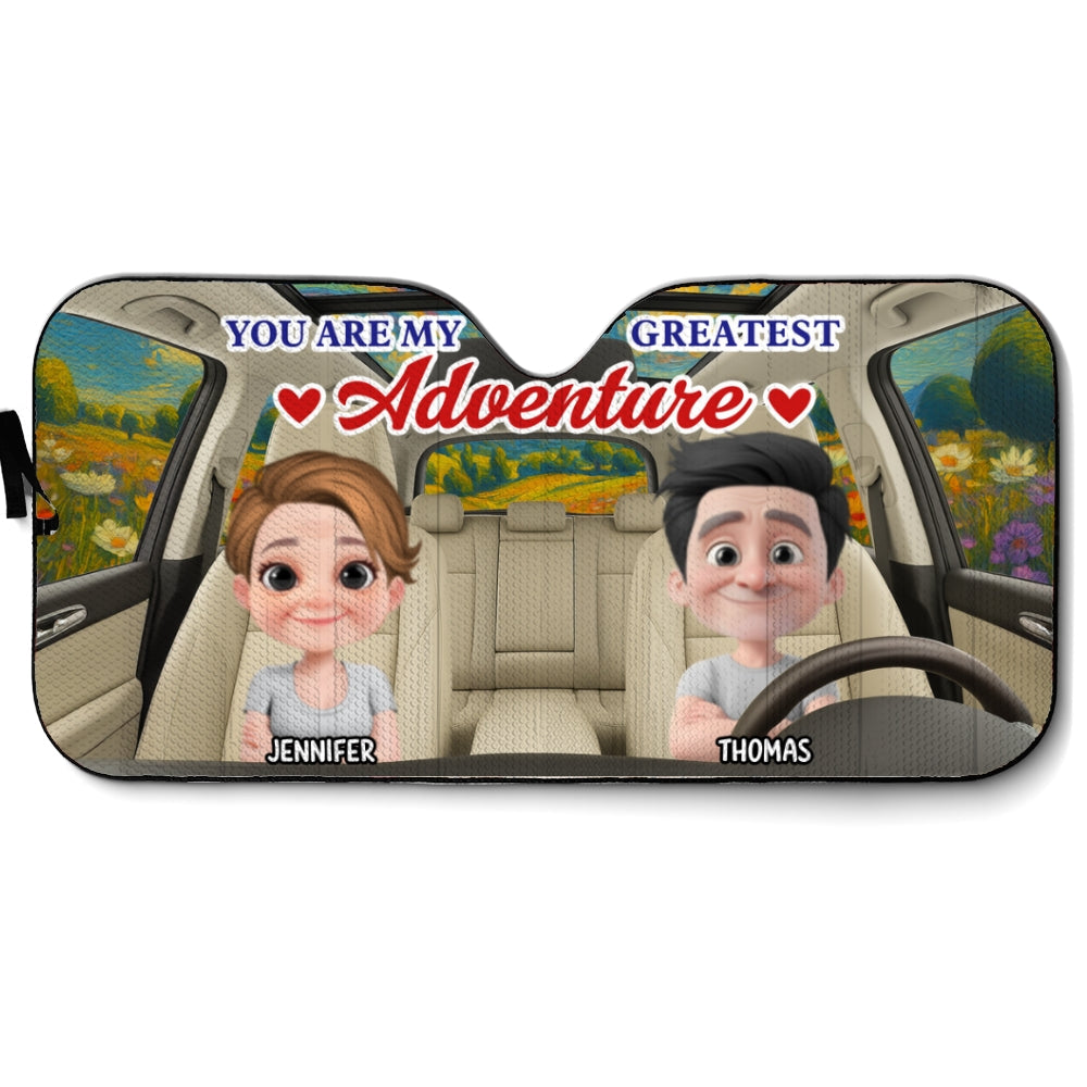 Greatest Adventure - Personalized Custom Car Sunshade