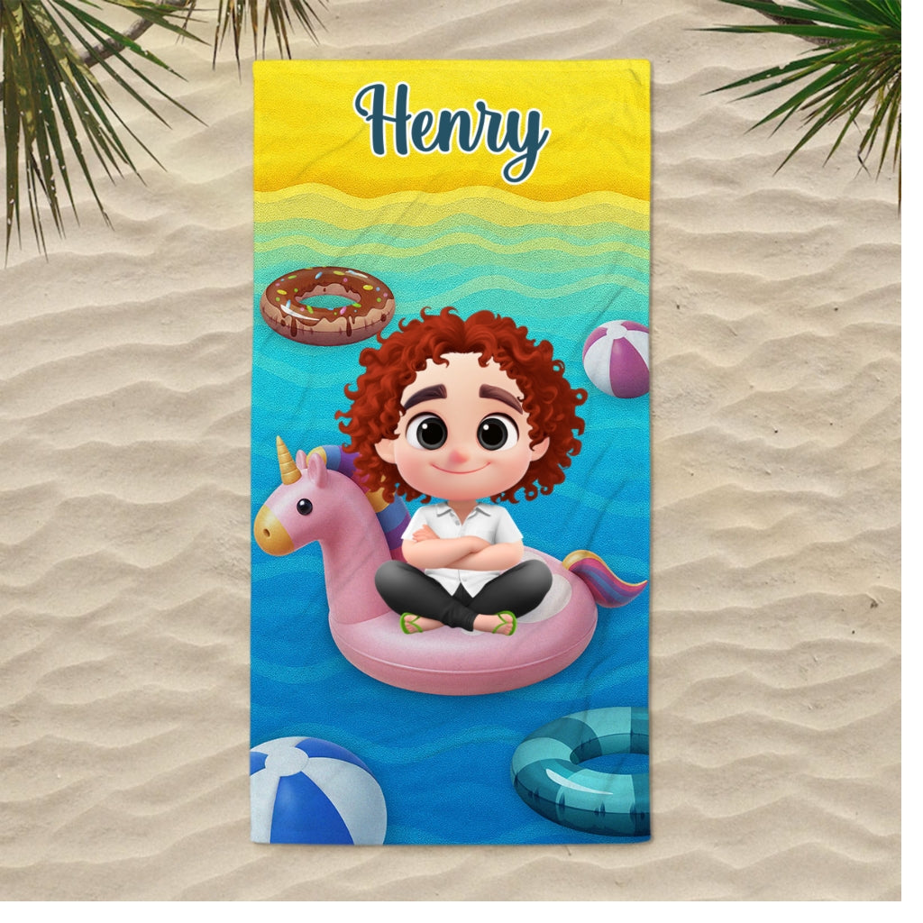 Summer Fun - Personalized Custom Beach Towel