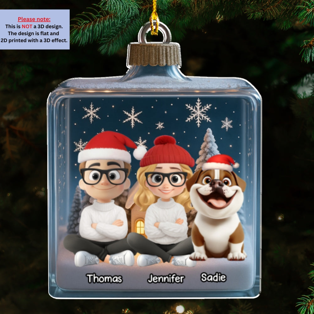 We And Our Dog Box - Personalized Custom Acrylic Ornament