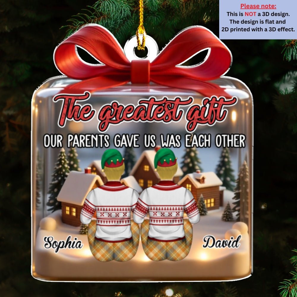 Our Greatest Gift - Personalized Custom Acrylic Ornament