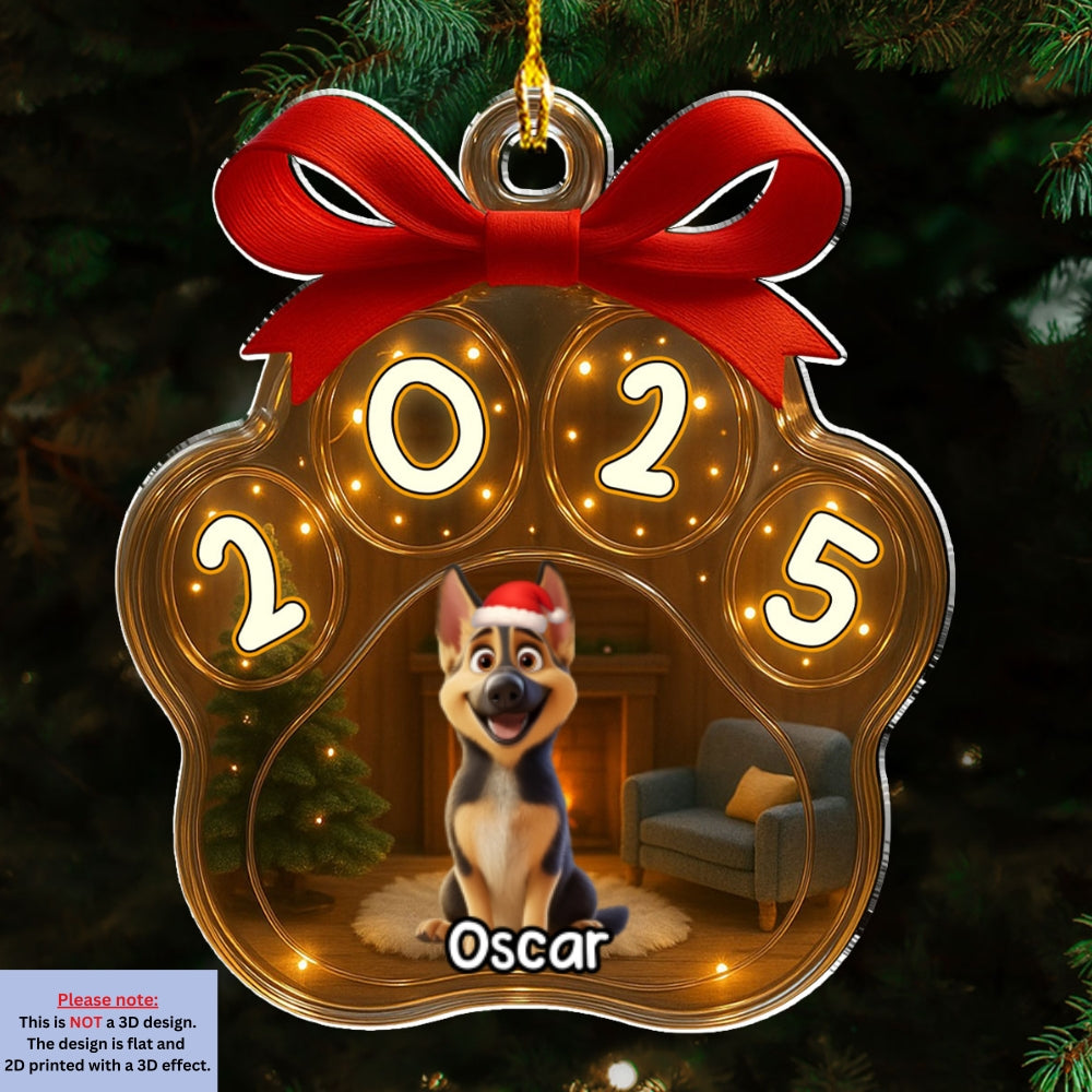 Christmas Gift - Personalized Custom 3D Inflated Effect Acrylic Ornament