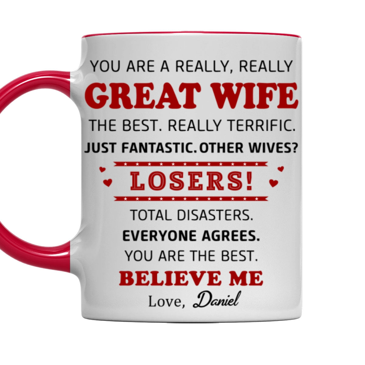 Great Wife - Personalized Custom Accent Mug
