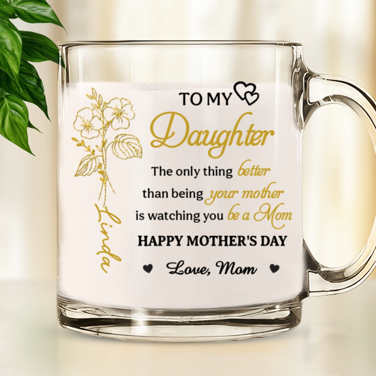 To My Girl - Personalized Custom Glass Mug