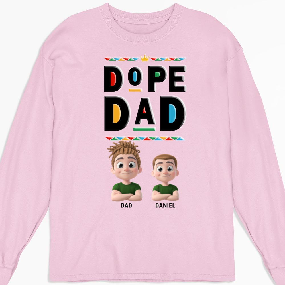 Cool Black Dad - Personalized Custom Shirt