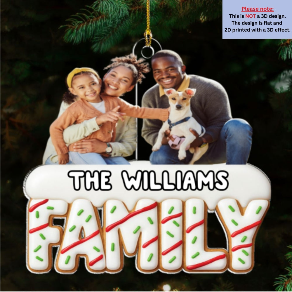 Sweetest Christmas Ever Photo - Personalized Custom Acrylic Ornament