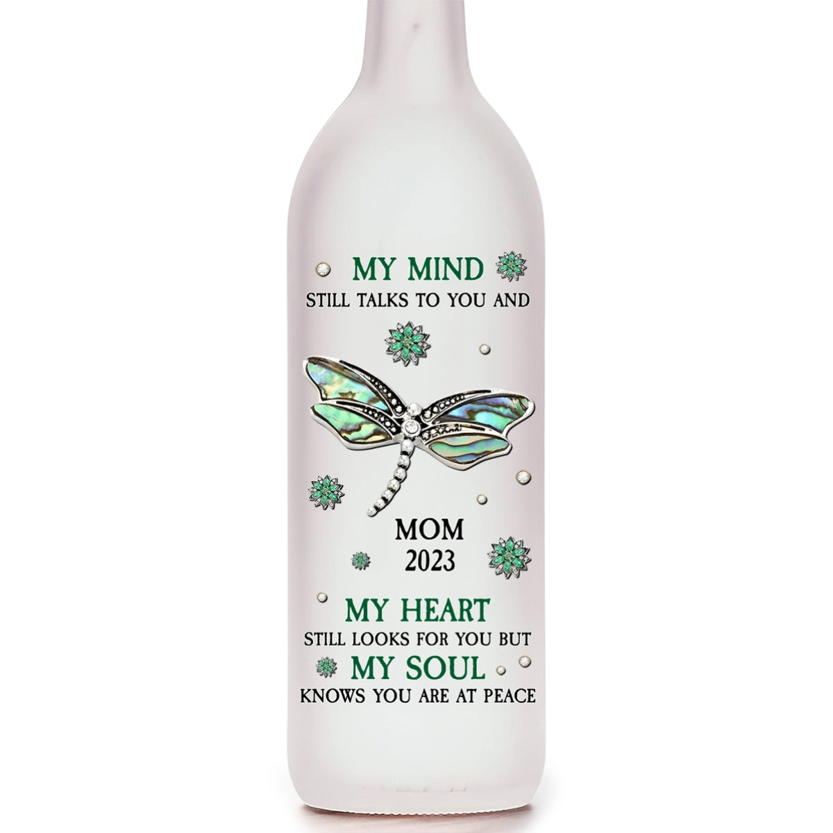 My Mind Still Talks To You - Personalized Custom Bottle Lamp