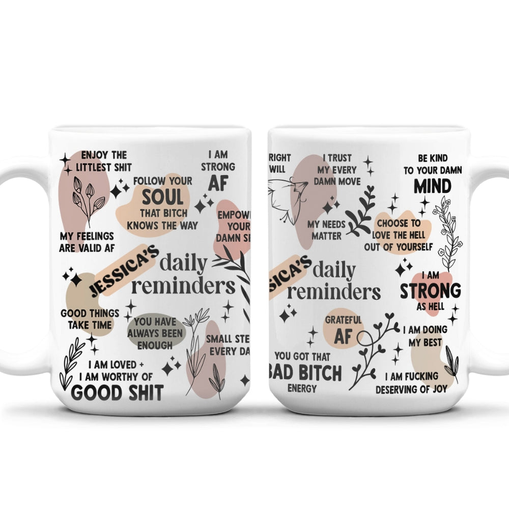 Daily Affirmation - Personalized Custom Coffee Mug
