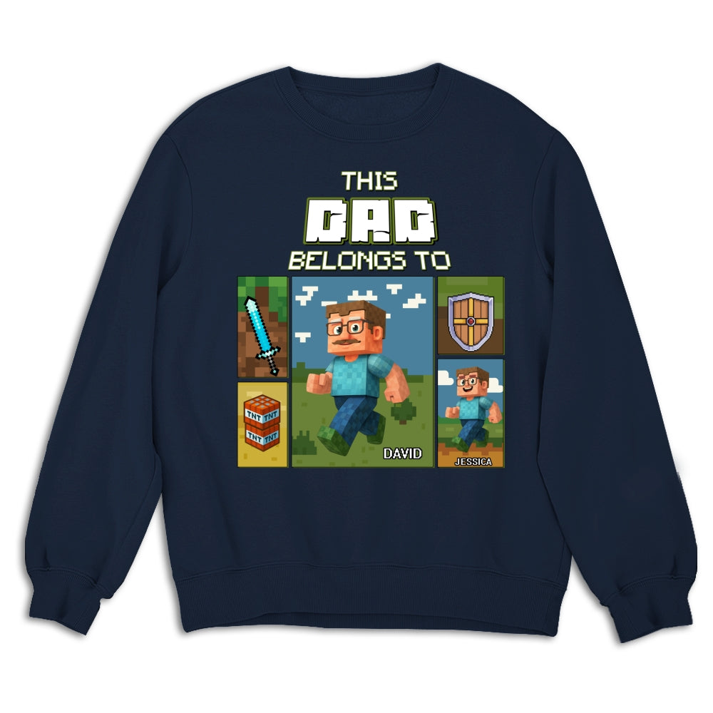 This Awesome Dad Belongs To - Personalized Custom Shirt