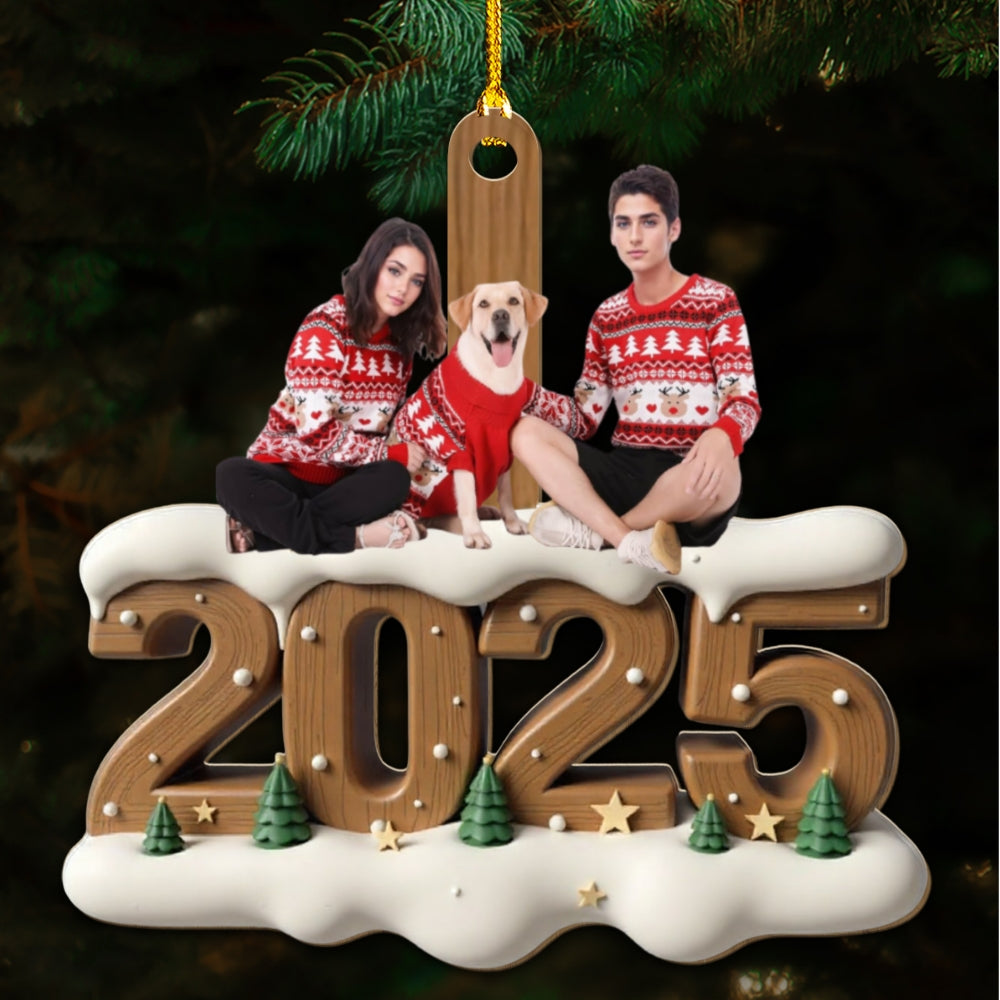 From This Year Onwards Photo - Personalized Custom 3D Effect Wood Ornament