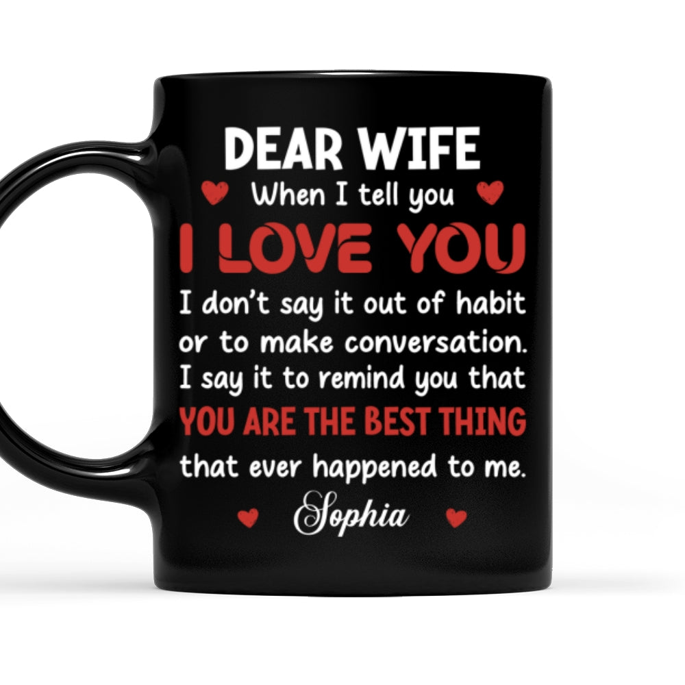 You Are Best Thing About Me - Personalized Custom Coffee Mug
