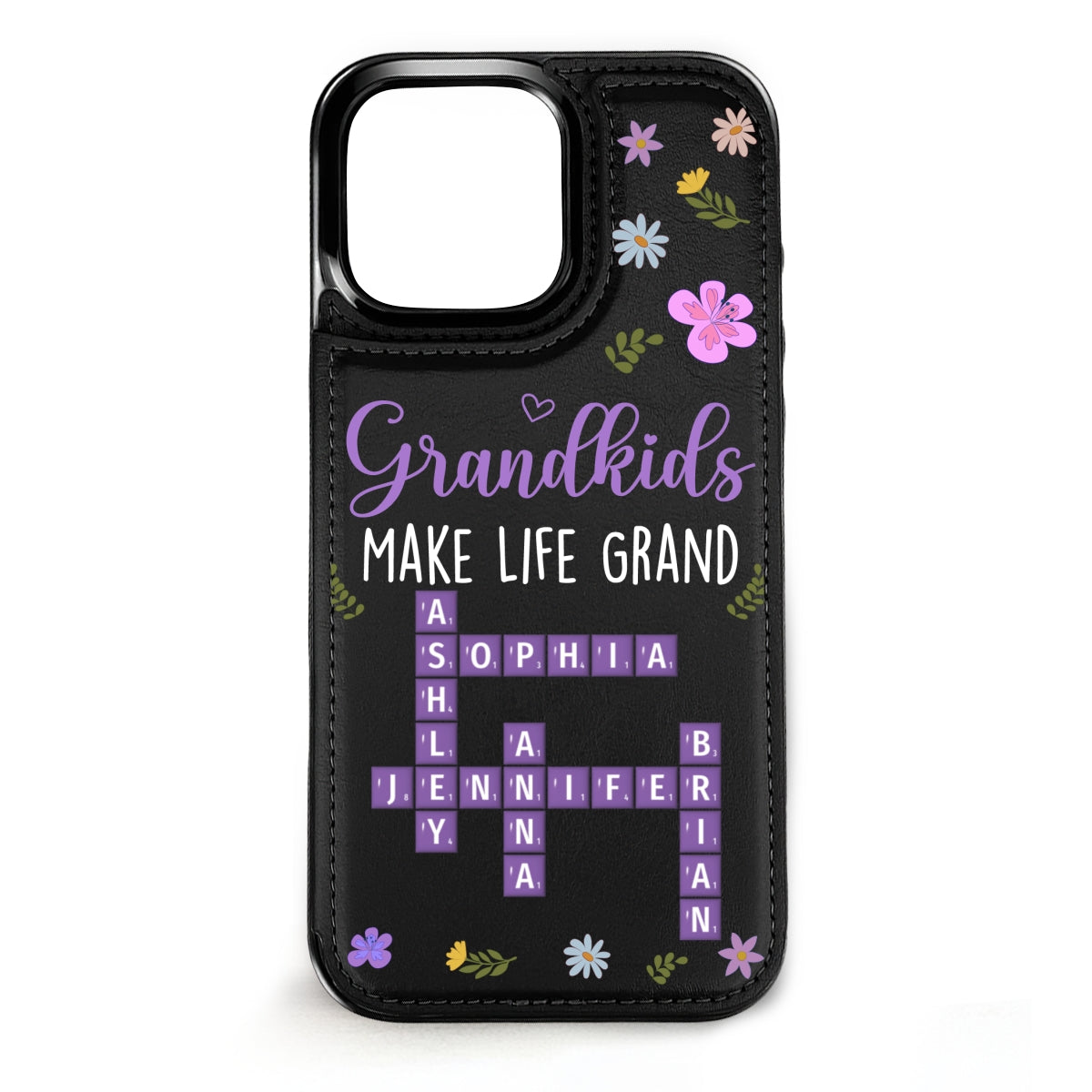 Make Life More Grand - Personalized Custom Leather Phone Case