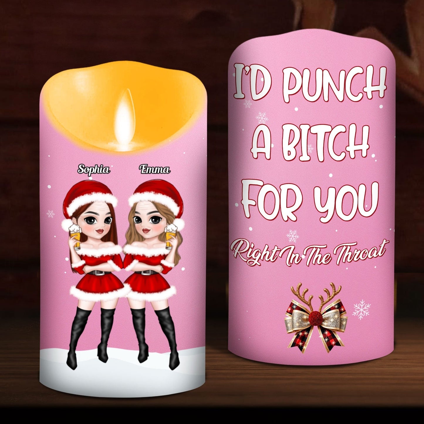 Punch Bitch - Personalized Custom LED Candle