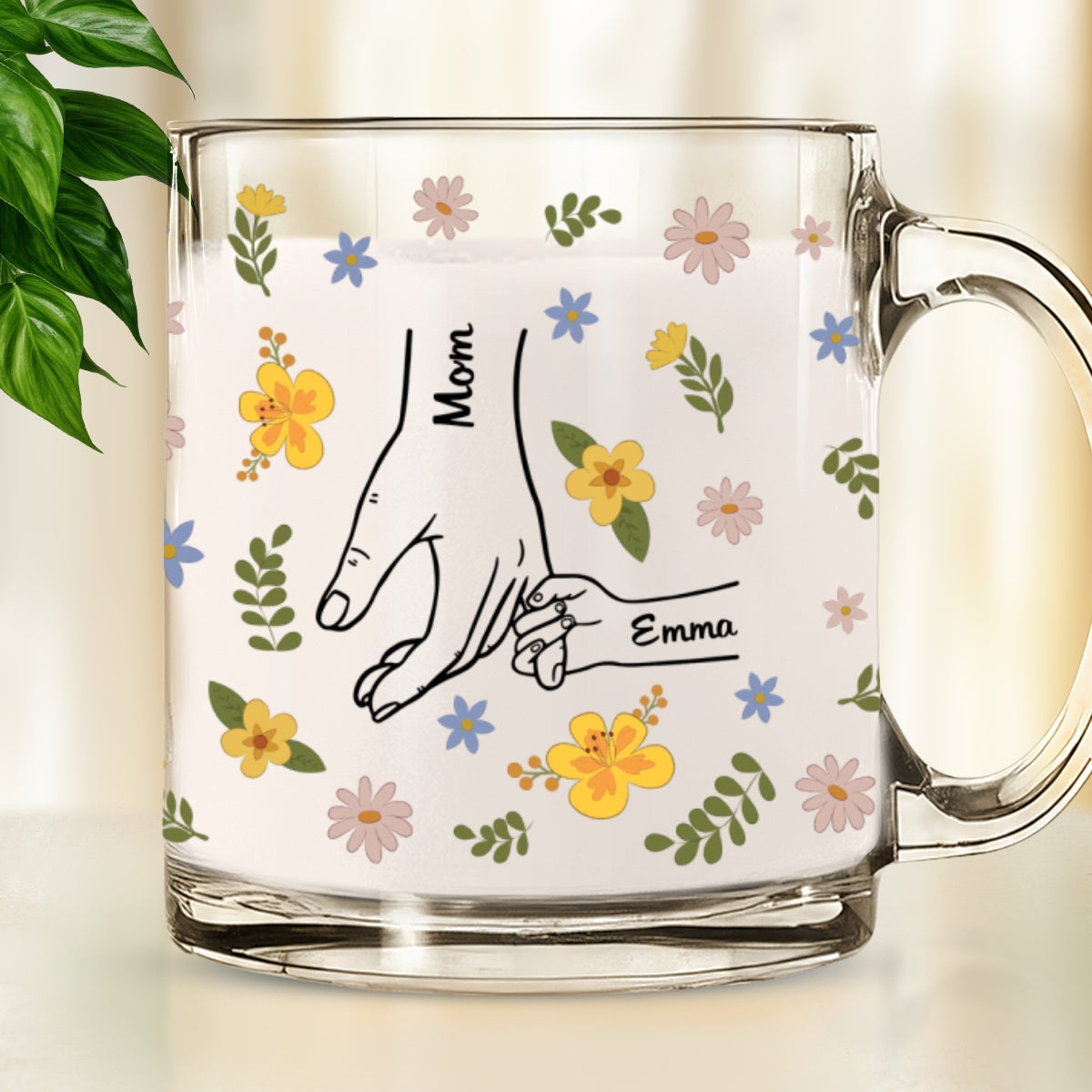 You Hold Our Hearts - Personalized Custom Glass Mug